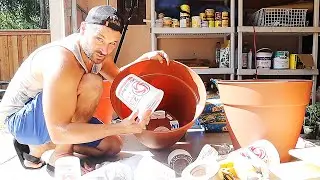 How to Make Wicking Containers with Planters and Paint Containers for Container Gardening.