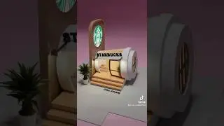 My first building on Blender! Starbucks! #art #starbucks #animation #design #blender #design