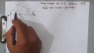Uniformly Varying Load with Moment | SFD BMD of Simply Supported Beam with Uniformly Varying Load