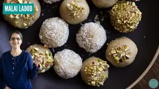 No Dairy Needed to Make this Creamy, Indian Cardamom Fudge! | VEGAN MALAI LADOO