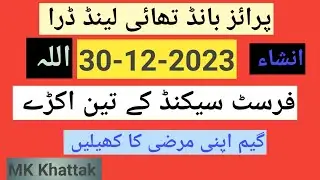 prize bond Tahi Land ll Dated 30-12-2023 ll First Second Bundle ll