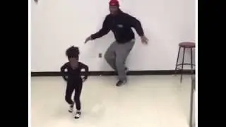 Lap dance by a little girl