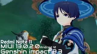 Redmi Note 11 Test Genshin Impact | Android 12