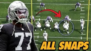Raiders Film: EVERY Thayer Munford Snap Week 1 Pre-Season
