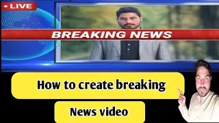 How to make breaking news video in kinemaster || create headlines video in mobile || headlines make