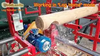 Woodlandia Log Notcher TN-1 working in 