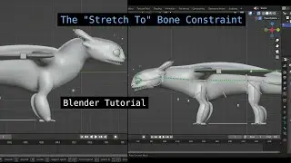 Stretch To | Bone Constraints | Blender Tutorial