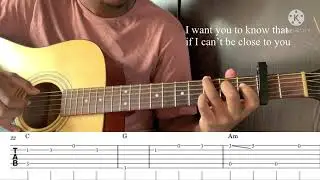 Justin Bieber - Ghost | fingerstyle guitar tutorial how to play lesson with tabs