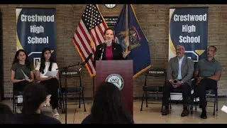News Conference at Crestwood HS in Dearborn Heights
