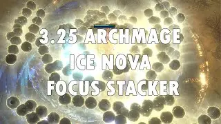 [PoE 3.25] Archmage Ice Nova of Frostbolts Focus/Mana Stacking Heirophant Frostblink of Wintry Blast