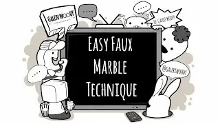 Easy Faux Marble Technique