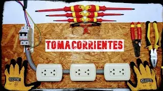 Como Instalar 1,2,3 o mas Tomacorrientes en una Habitación / Bien Explicado.