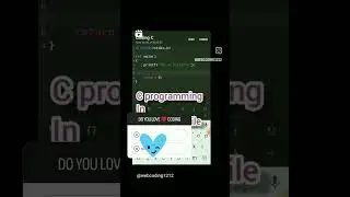 LOVE ❤️ CODING | Learn HTML javascript C/C++ programming Algorithm Flowchart WebCoding @WebCoding