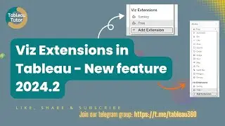 New Feature in Tableau 2024.2: How to Use Viz Extensions for Custom Visualizations