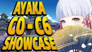 Ayaka CONSTELLATIONS Showcase! (C0, C1, C2, C4, C6) | Genshin Impact 2.6