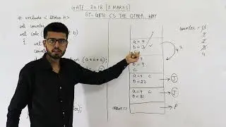 Gate 2018 pyq C Programming | Consider the following C program: int counter= 0;int calc(int a,int b)
