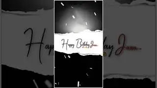 Happy birthday song status - Mix two happy birthday songs - Black Background WhatsApp status