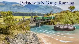 Padstow In N Gauge Model Railway | Running, Overview filmed outside in sunlight