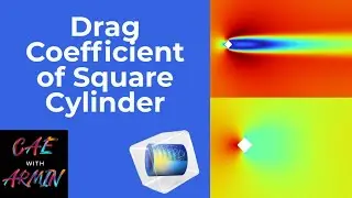 💨📐 COMSOL Tutorial: Drag Coefficient of a Square Cylinder 🧊