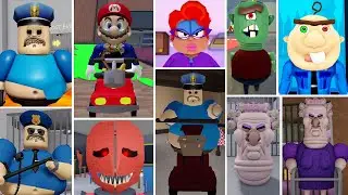 SUPER MARIO vs [SCARY OBBY] Roblox Barry Prison Run, Grumpy Gran, Mr Nightmare, Cat Lady,Jeweler Boy