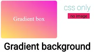 Glowing Gradient Background using HTML and CSS in notepad