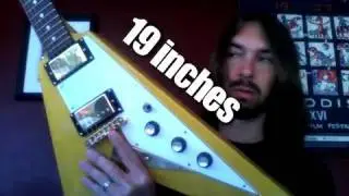 dimensions of the 1958 Flying V Replica