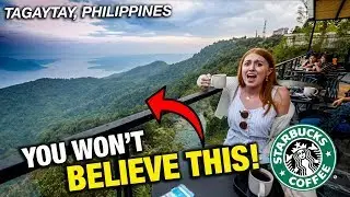 Philippines Has MOST INSANE Starbucks in The WORLD?! Tagaytay Is CRAZY!