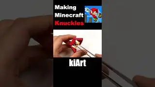 Making Minecraft Knuckles [kiArt] #sonic #knuckles #minecraft