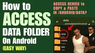 (FIX) Access Denied to Android Data Folder | Add files into /android/data | NO ROOT!