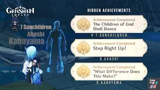 [ Inazuma ] Enkanomiya Hidden Achievements | 7 SunChildren | Akashi | Kabayama | Genshin Impact