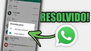 WHATSAPP PAROU? Resolvido! Como resolver problema do whatsapp parou