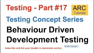 BDD Testing Tutorial | Testing concepts in software testing | Testing concepts interview