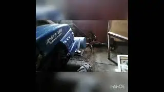поменял задние фонари на мототракторе