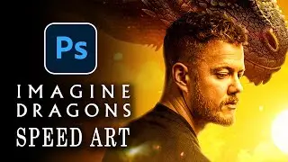 I made a Poster for IMAGINE DRAGONS | Photoshop Speed Art