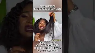 What is the difference between single donor bone straight hair and super double drawn hair 