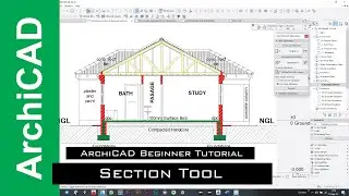 ArchiCAD Beginner Tutorial | Section Tool