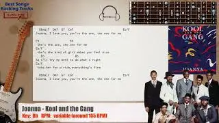 🎸 Joanna - Kool and the Gang Guitar Backing Track with chords and lyrics