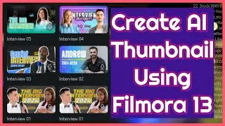 How To Create AI Thumbnail in filmora 13: Thumbnail কিভাবে বানাবেন