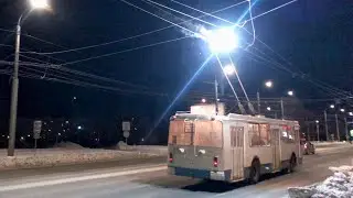 Костромской троллейбус, замерзшие провода