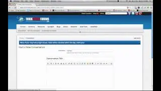How to private message on a forum  (TMF)
