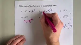 Convert Radical Form to Exponential Form (6 Examples)