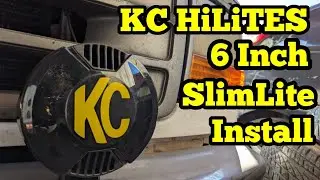KC HiLiTES Slimlitesinstalled on a 1995 Ford F-150