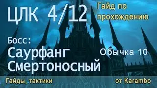 ЦЛК 10 об 4/12 (Босс: Саурфанг Смертоносный) гайд по прохождению