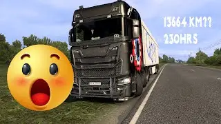 Longest trip ever in ETS2 12630 km, 230 HRS | ROAD TO THE WILDERNESS 2024