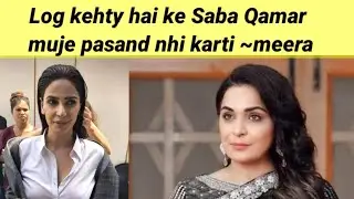 Meera talks about Saba Qamar rude behavior with meera in her new interview@linabaloch