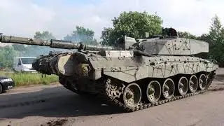 Beast in Tallinn.UK battle tank Challenger.