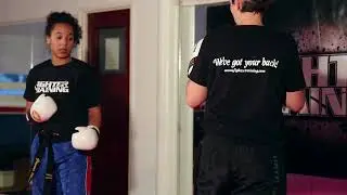 Gaynor Morgan Counter Sidekick With A Reverse Punch. Fighter Training Online Academy Free tutorials