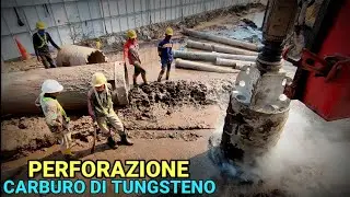 Praticare i fori per le fondazioni del ponte