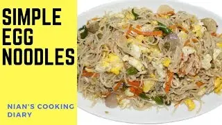 Simple Egg Noodles Recipe | Easy Vegetables Hakka Noodles | Egg Veg Stir Fry Noodles | Street Food