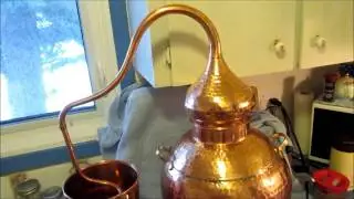 Corn Whisky in a Pot Still